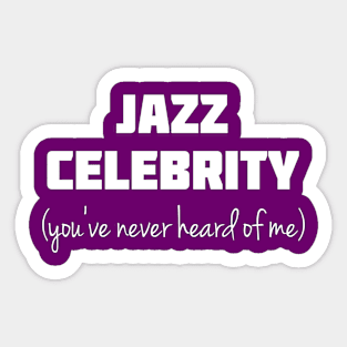 Jazz Celebrity Sticker